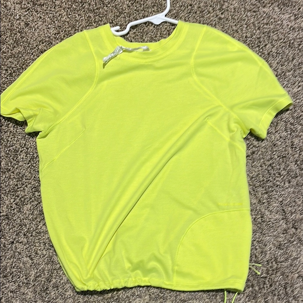 Lululemon Athletica Neon Yellow Tee